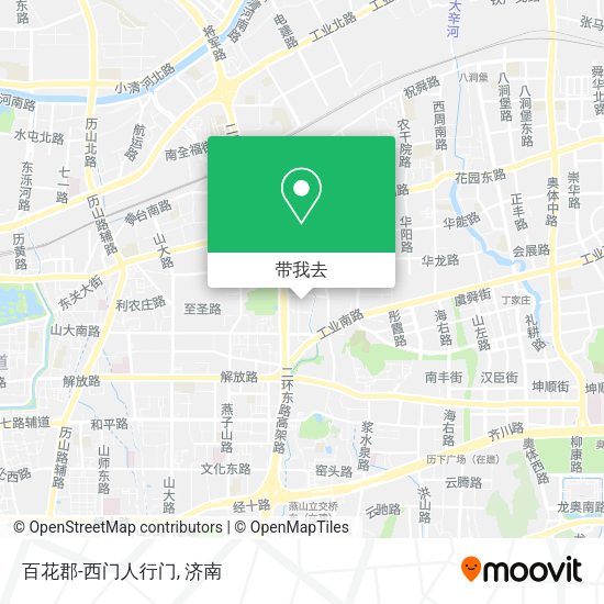 百花郡-西门人行门地图