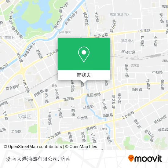 济南大港油墨有限公司地图