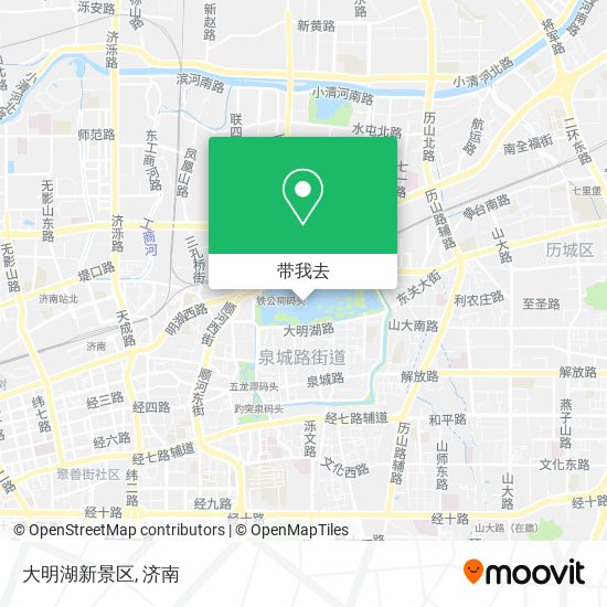 大明湖新景区地图