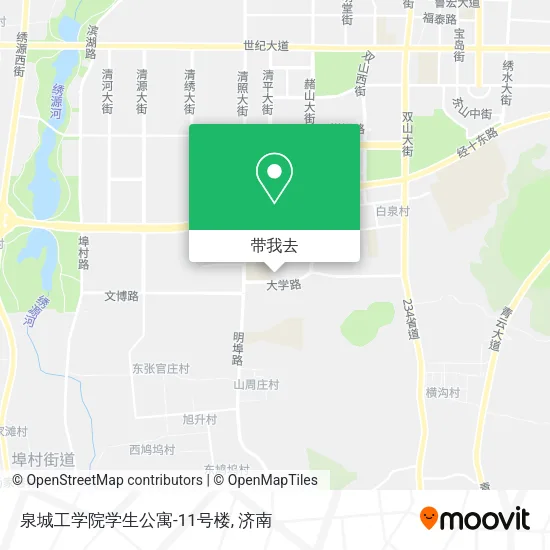 泉城工学院学生公寓-11号楼地图