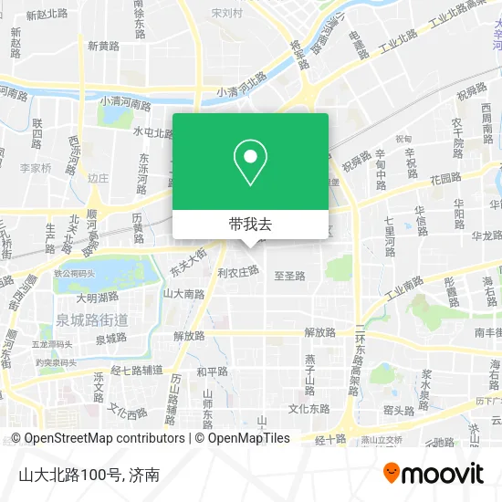 山大北路100号地图