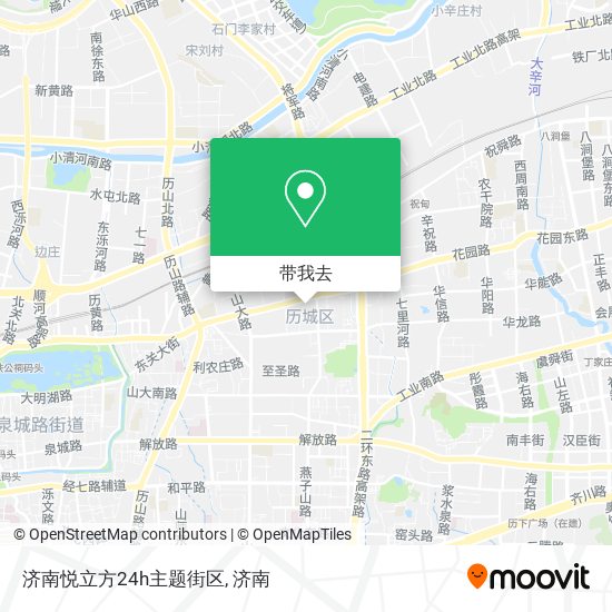 济南悦立方24h主题街区地图