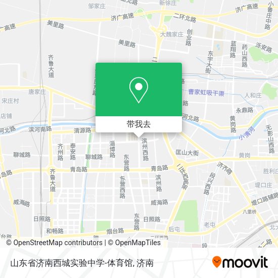 山东省济南西城实验中学-体育馆地图
