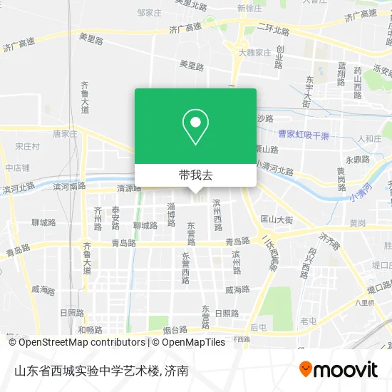 山东省西城实验中学艺术楼地图