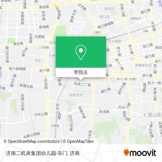 济南二机床集团幼儿园-东门地图