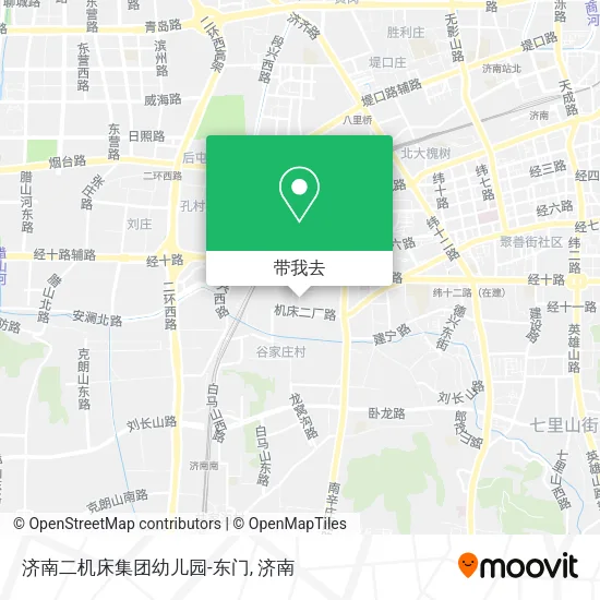 济南二机床集团幼儿园-东门地图