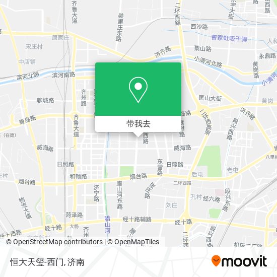 恒大天玺-西门地图