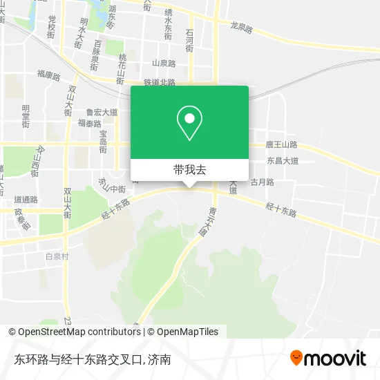 东环路与经十东路交叉口地图