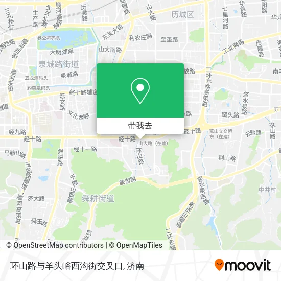 环山路与羊头峪西沟街交叉口地图
