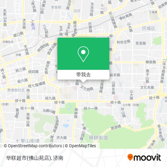 华联超市(佛山苑店)地图