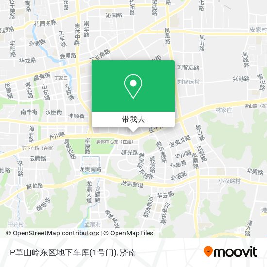 P草山岭东区地下车库(1号门)地图