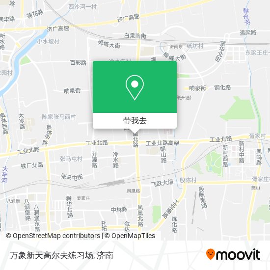 万象新天高尔夫练习场地图