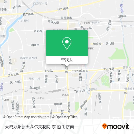 天鸿万象新天高尔夫花院-东北门地图