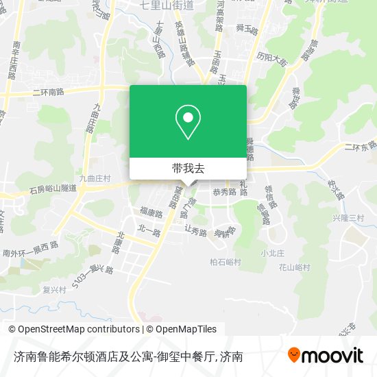 济南鲁能希尔顿酒店及公寓-御玺中餐厅地图
