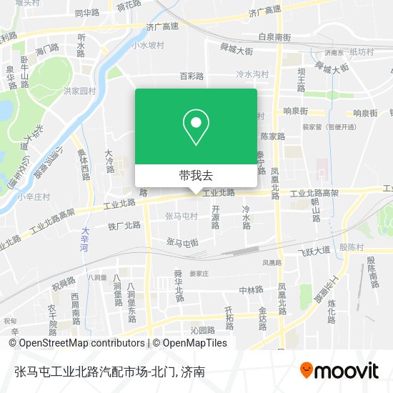 张马屯工业北路汽配市场-北门地图