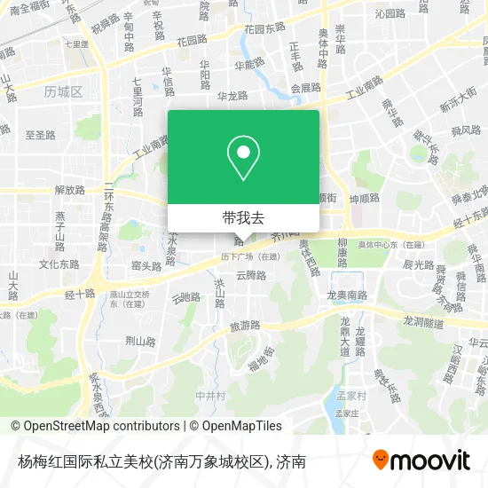 杨梅红国际私立美校(济南万象城校区)地图