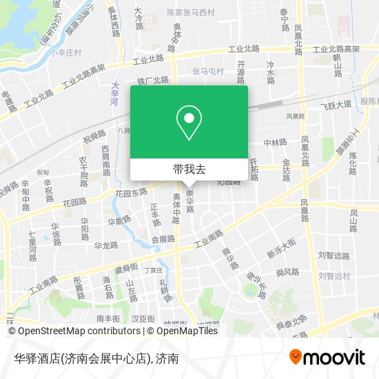 华驿酒店(济南会展中心店)地图
