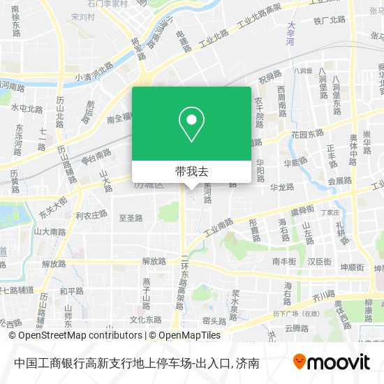 中国工商银行高新支行地上停车场-出入口地图
