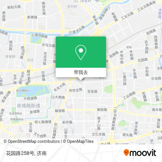 花园路258号地图