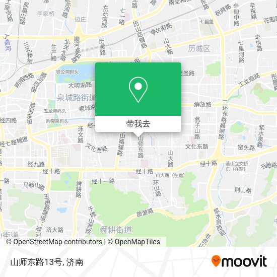 山师东路13号地图