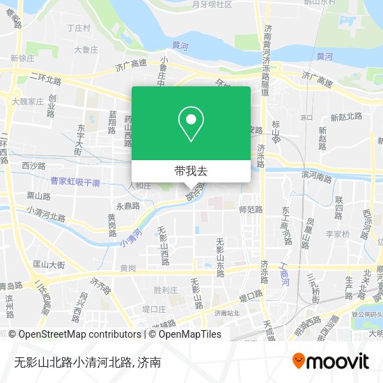 无影山北路小清河北路地图