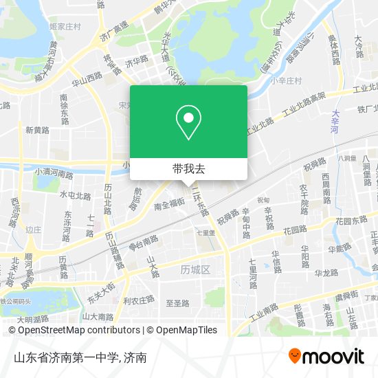 山东省济南第一中学地图