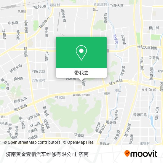 济南黄金壹佰汽车维修有限公司地图