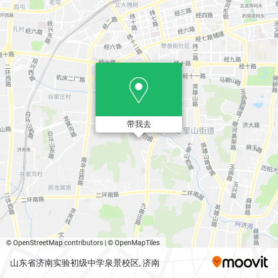 山东省济南实验初级中学泉景校区地图