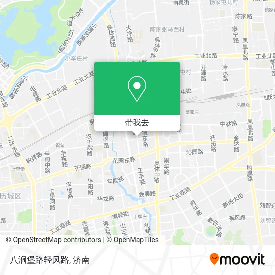 八涧堡路轻风路地图