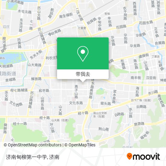 济南甸柳第一中学地图