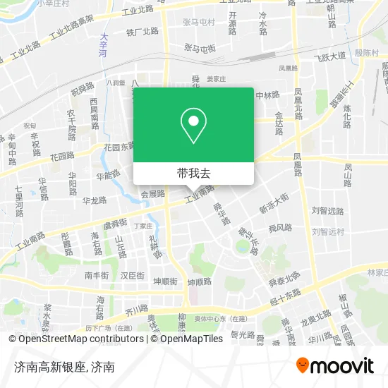 济南高新银座地图