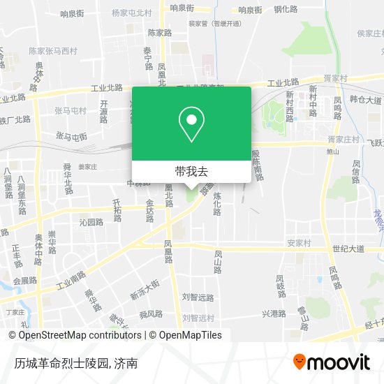 历城革命烈士陵园地图