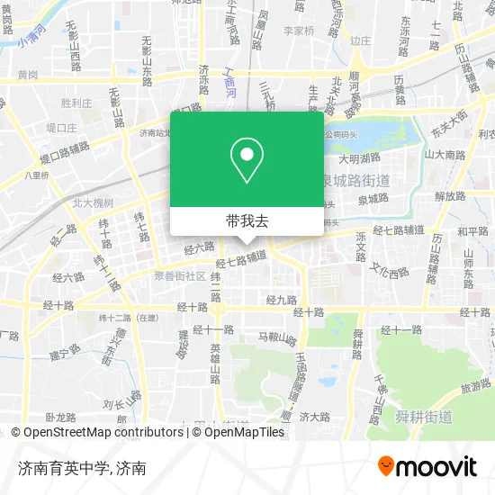 济南育英中学地图