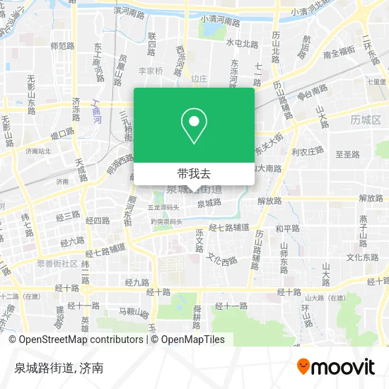 泉城路街道地图
