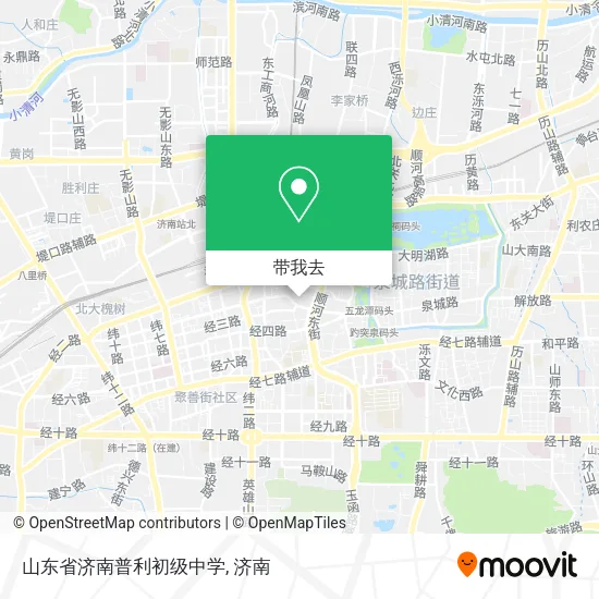 山东省济南普利初级中学地图