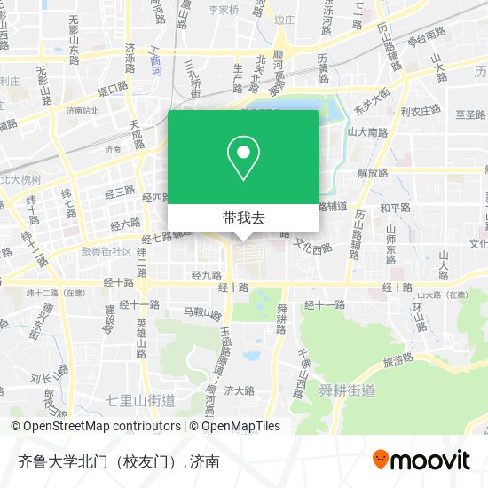 齐鲁大学北门（校友门）地图
