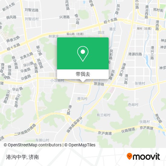 港沟中学地图