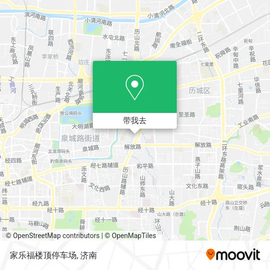 家乐福楼顶停车场地图