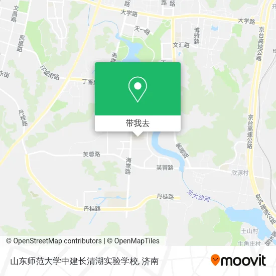山东师范大学中建长清湖实验学校地图