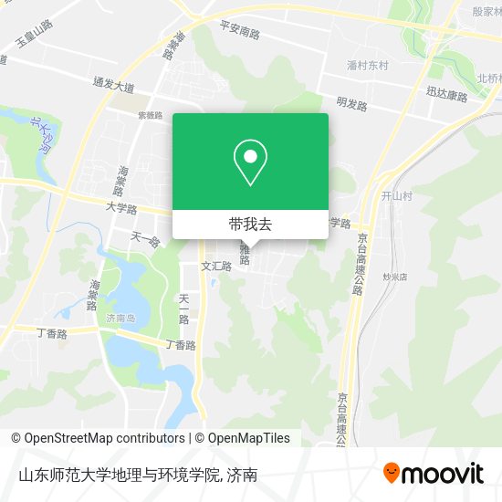 山东师范大学地理与环境学院地图