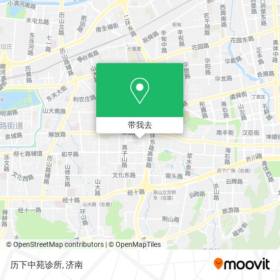 历下中苑诊所地图
