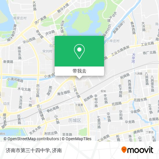 济南市第三十四中学地图