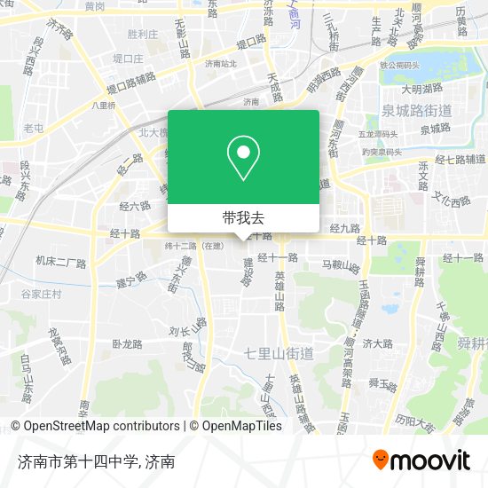 济南市第十四中学地图
