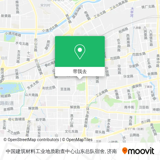 中国建筑材料工业地质勘查中心山东总队宿舍地图