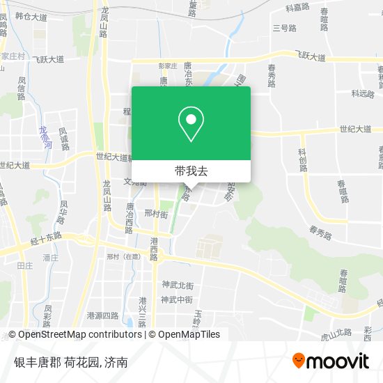 银丰唐郡 荷花园地图