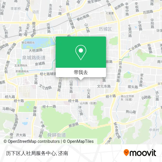 历下区人社局服务中心地图