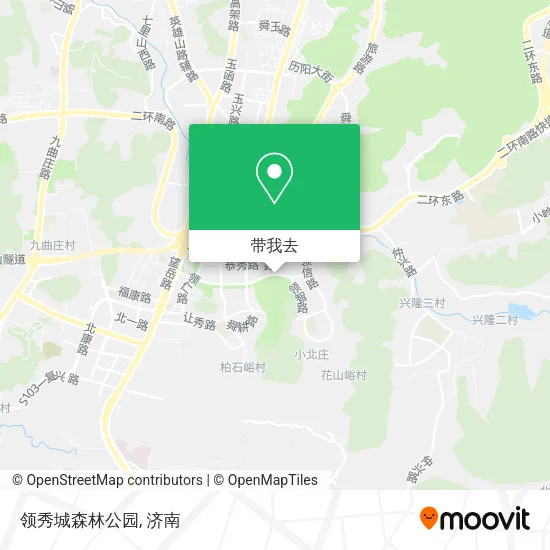 领秀城森林公园地图