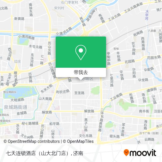 七天连锁酒店（山大北门店）地图