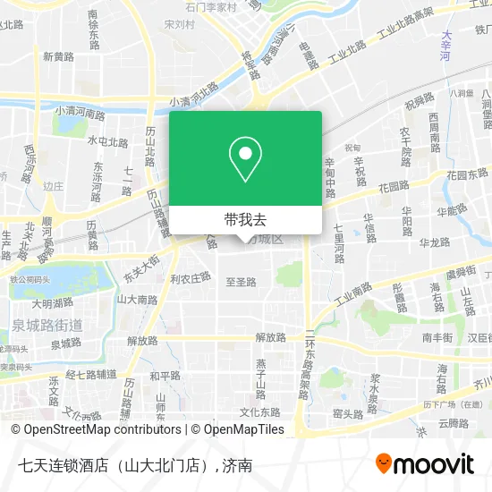 七天连锁酒店（山大北门店）地图