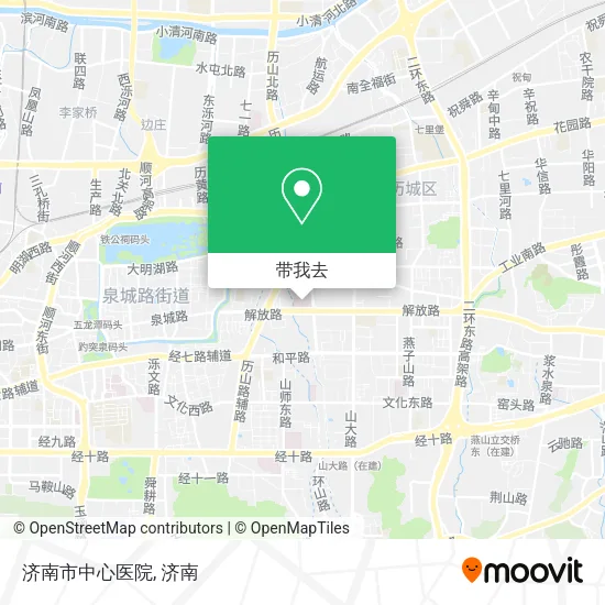 济南市中心医院地图